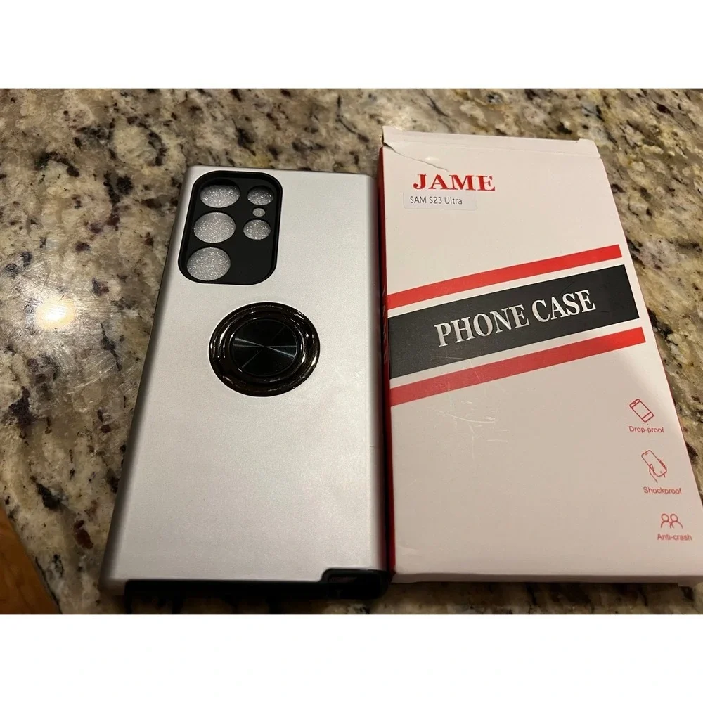 New JAME for S23 Ultra Case, Slim Soft Bumper Case for Galaxy S23 Ultra, with Ri